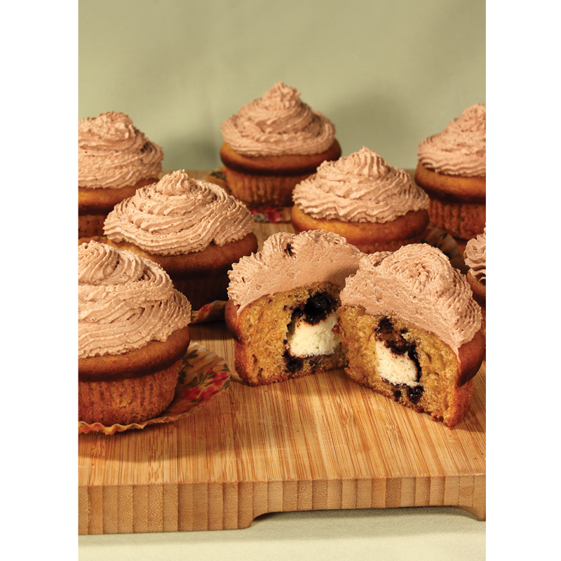 Sárgarépás-túró rudis muffin